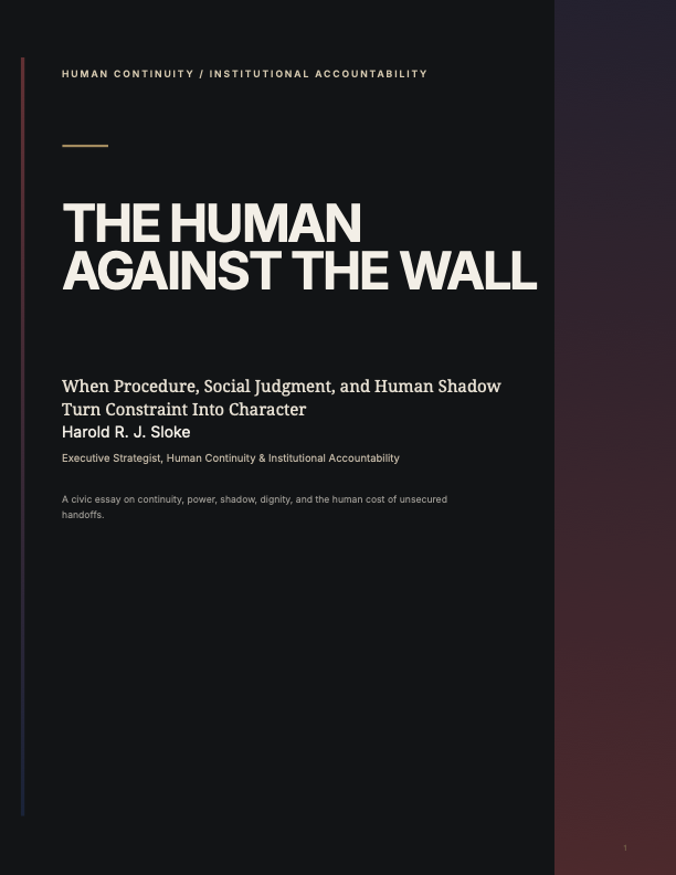 Cover of The Human Against the Wall full work